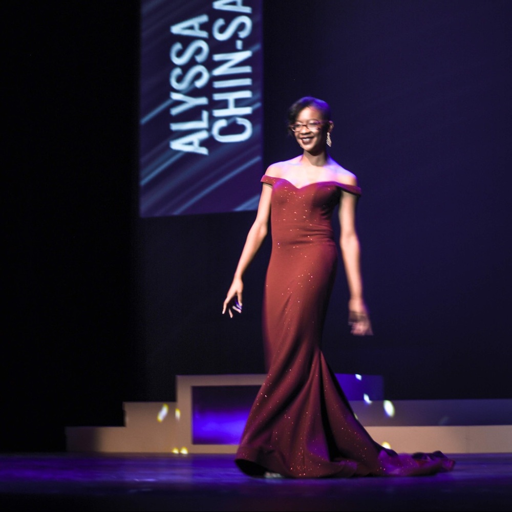 Burgundy Jovani Pageant Gown